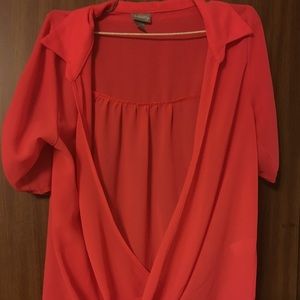 Coral sheer shirt from Vanity